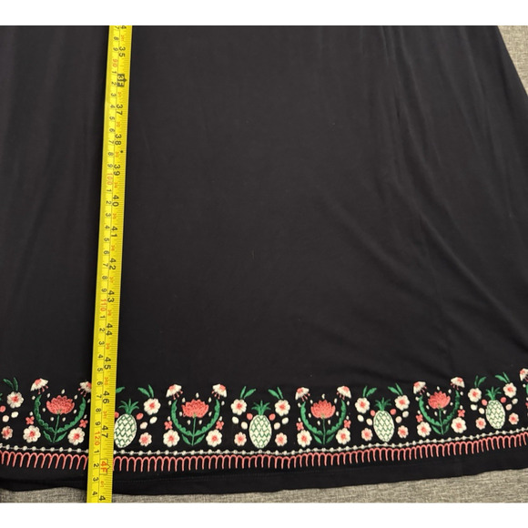 Boden Remi Belted Embroidered Midi Dress Womens Size US 14R Navy Blue Floral - Picture 5 of 9
